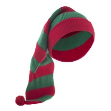 Slaapmuts rood/groen gestreept