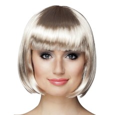 Pruik bobline platinum blond