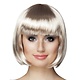 Pruik bobline platinum blond