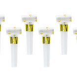 Roltongen Wit met Gouden Sterren (6st)