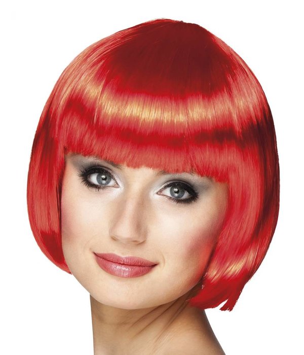 Pruik bobline new look rood