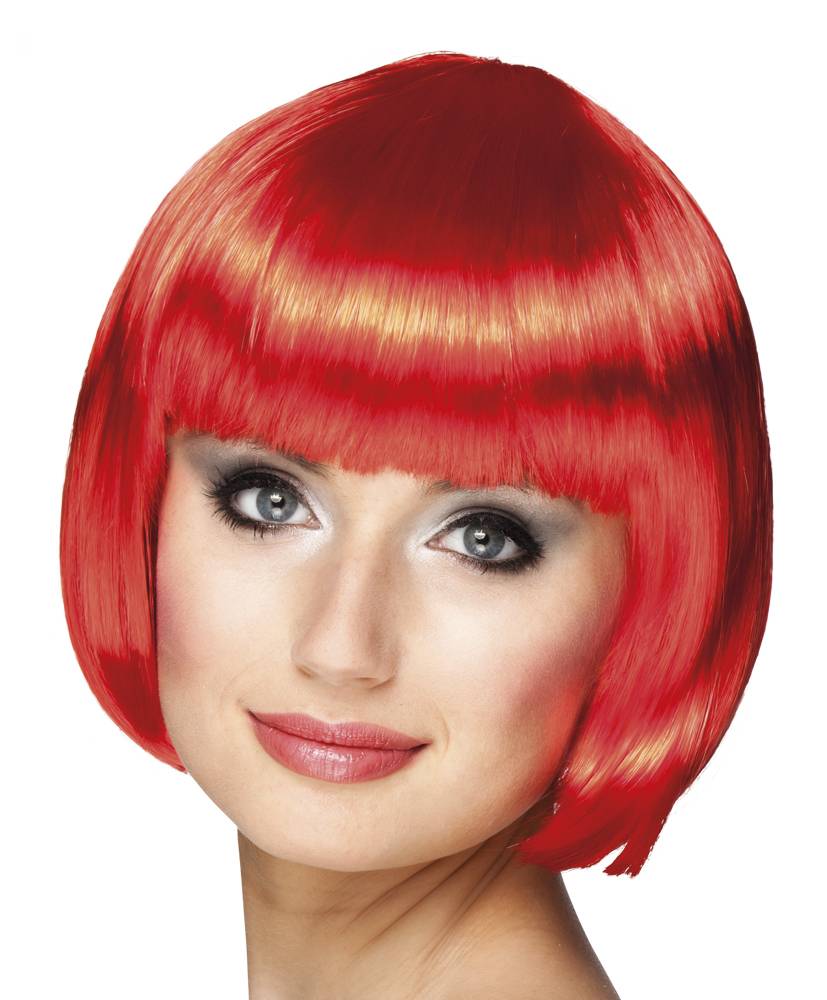 Pruik bobline new look rood afbeelding