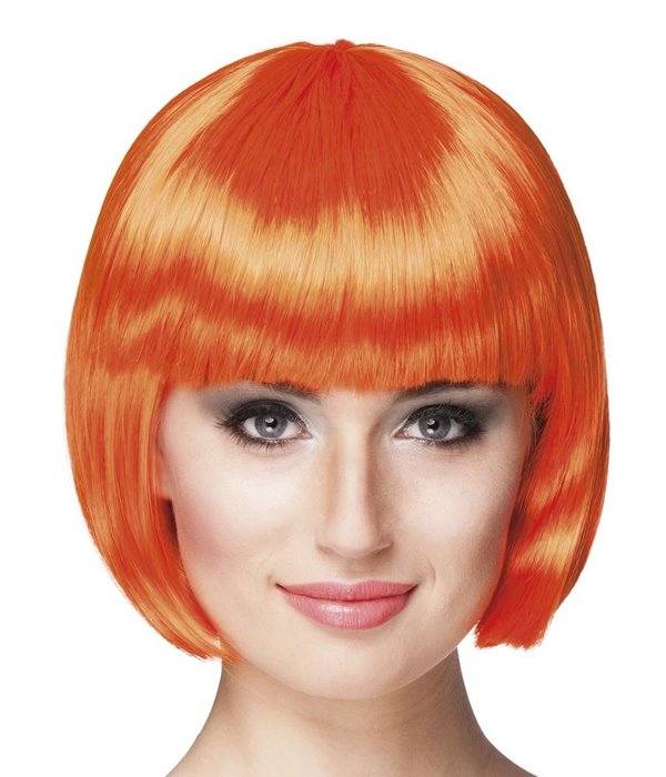 Pruik bobline new look oranje
