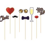 Photo Booth Set 'Happy New Year' Hotstamp (8st)