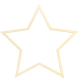 Hangdecoratie Sterren Set Hout