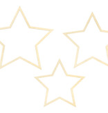 Hangdecoratie Sterren Set Hout