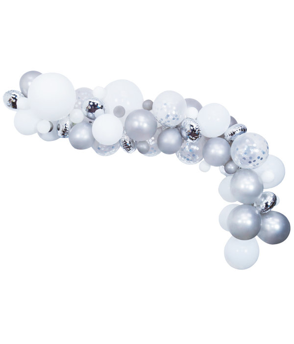Luxe Ballon Decoratie Set Zilver