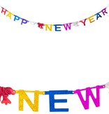 Gekleurde Letterslinger Happy New Year