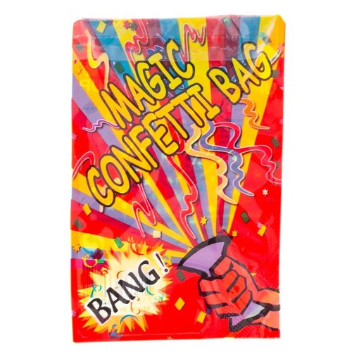 Magische confetti knalzakjes - 10 zakjes