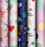 Rol Inpakpapier Pastel Ballonnen