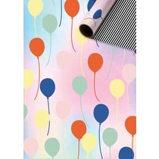 Rol Inpakpapier Pastel Ballonnen