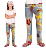Flower power jeans legging kind