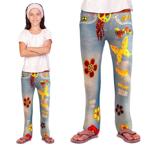 Flower power jeans legging kind