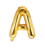 Folieballon Goud Letter 'A' - 35cm