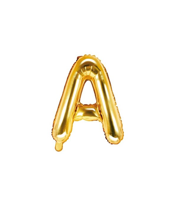 Folieballon Goud Letter 'A' - 35cm