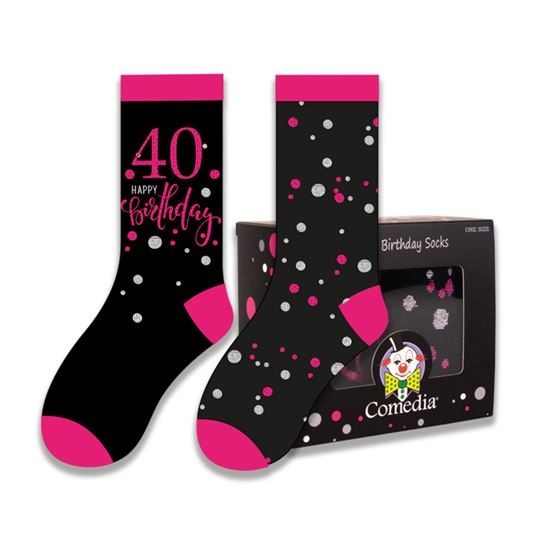 Kadosokken 40 Jaar Pink afbeelding