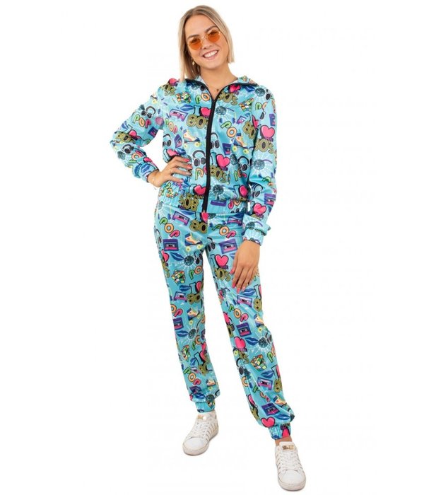 Jaren 80 Trainingspak Pop Love Dames