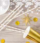 Papieren Rietjes Sterretjes Goud