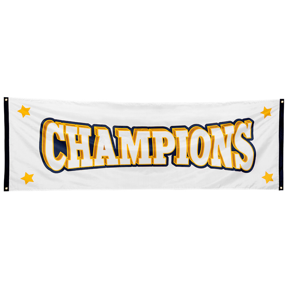 Spandoek Champions (74 x 220 cm) afbeelding