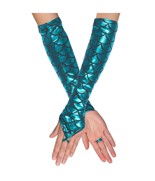 Handschoenen elleboog Zeemeermin