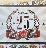 Wenskaart Jubileum 25 Jaar