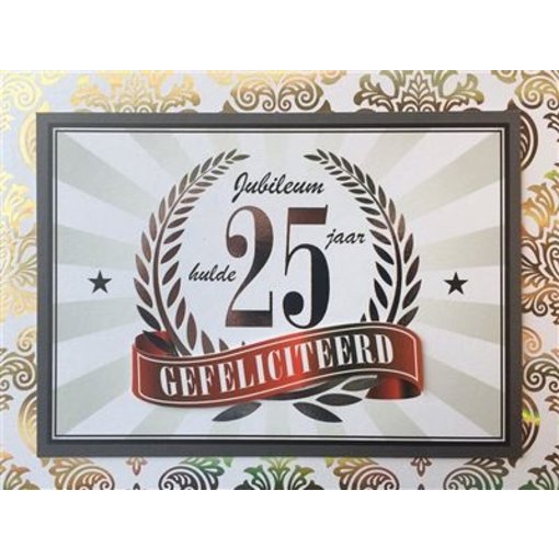Wenskaart Jubileum 25 Jaar