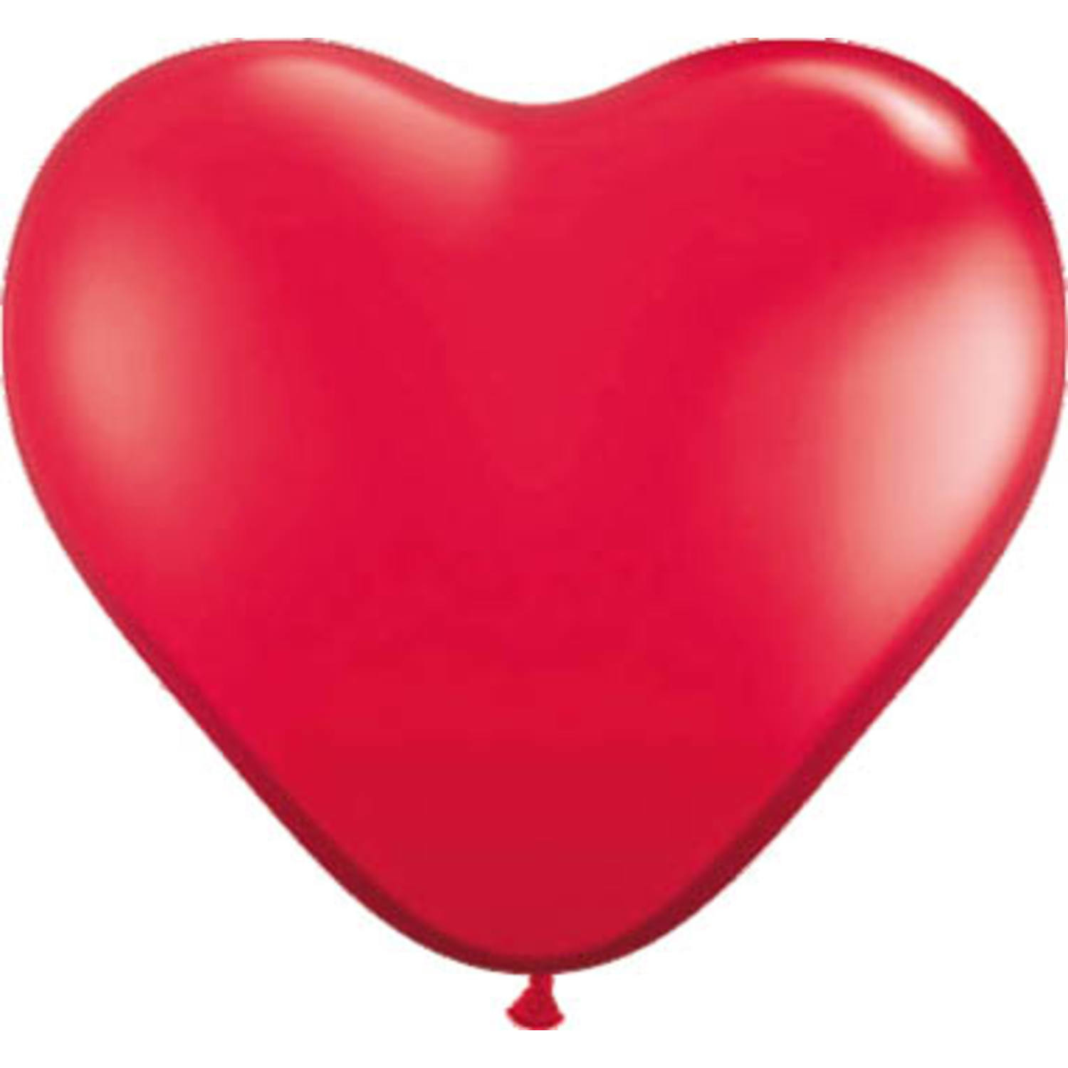 Hartvormige Ballonnen Rood 30cm (8st) afbeelding