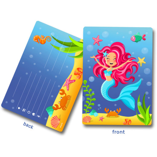 Zeemeermin Uitnodigingen (8st)