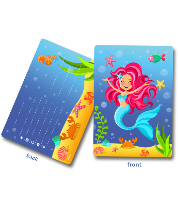 Zeemeermin Uitnodigingen (8st)