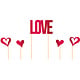 Taart Topper Love Hartjes