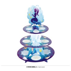 Gebaks Etagere Zeemeermin 30x40cm