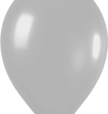 Zilveren Ballonnen Metallic 10 stuks