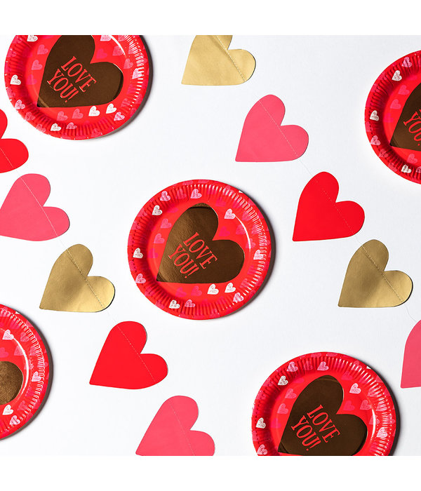 Kartonnen Hartjes Slinger Valentijn (2m)