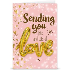 Kaart "Lots of love" + Love ballon