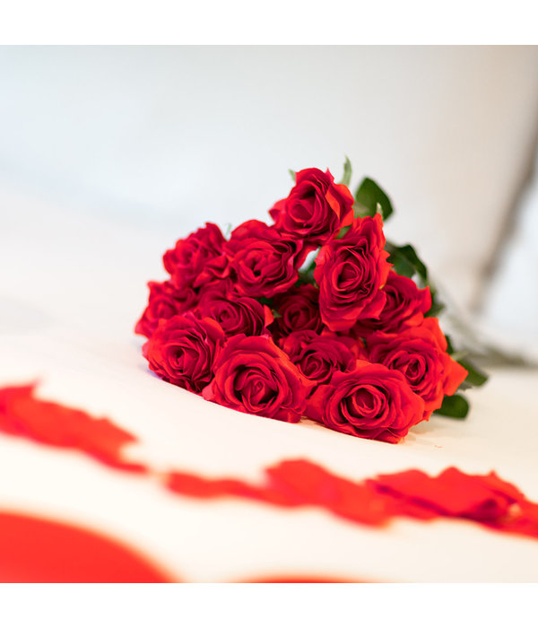 Rode Valentijns kunstroos (43cm)