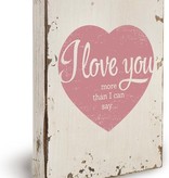 Houten Decoratiebord - I love you