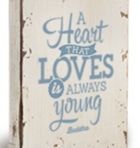 Houten Decoratiebord - Heart that loves