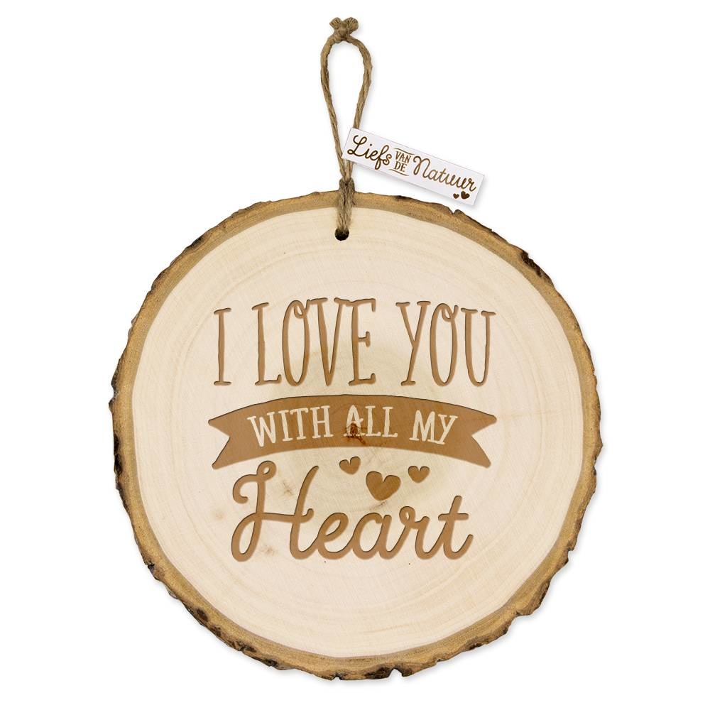Boomschijf Hanger I love you