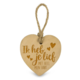 Houten Hartje - Ik heb je lief