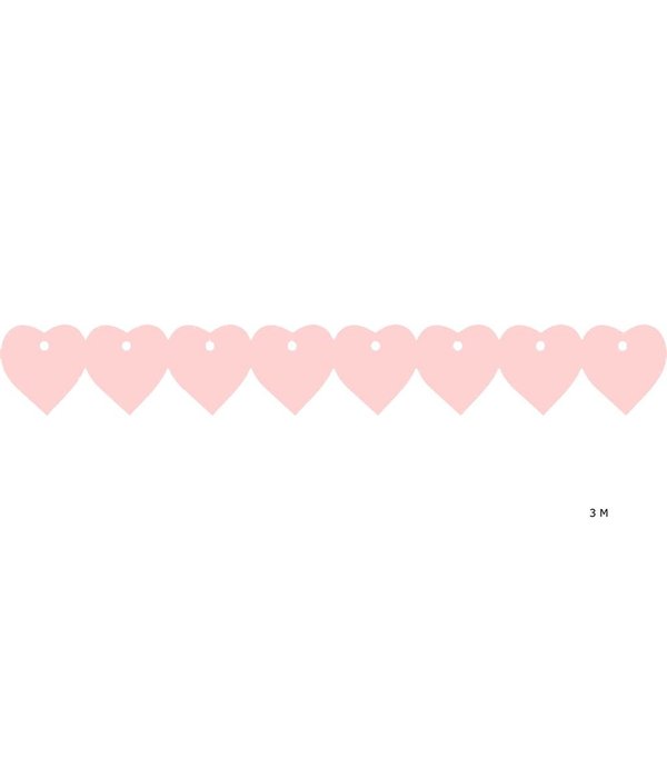 Roze Valentijns slinger (3m)