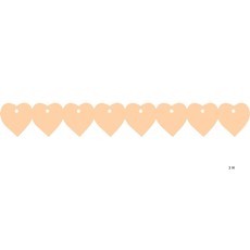 Zalmroze Hartjes slinger (3m)