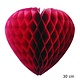 Honeycomb Hangdecoratie Bordeaux hart (30cm)