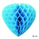 Blauw hart hangdecoratie (30cm)