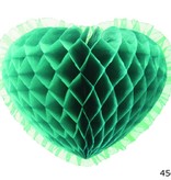 Hangdecoratie hart mintgroen (45cm)