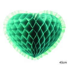 Hangdecoratie hart mintgroen (45cm)