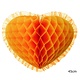 Honeycomb oranje hart (45cm)
