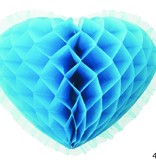 Honeycomb Turquoise Hart Hangdecoratie (45cm)