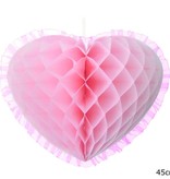 Roze hart Hangdecoratie (45cm)