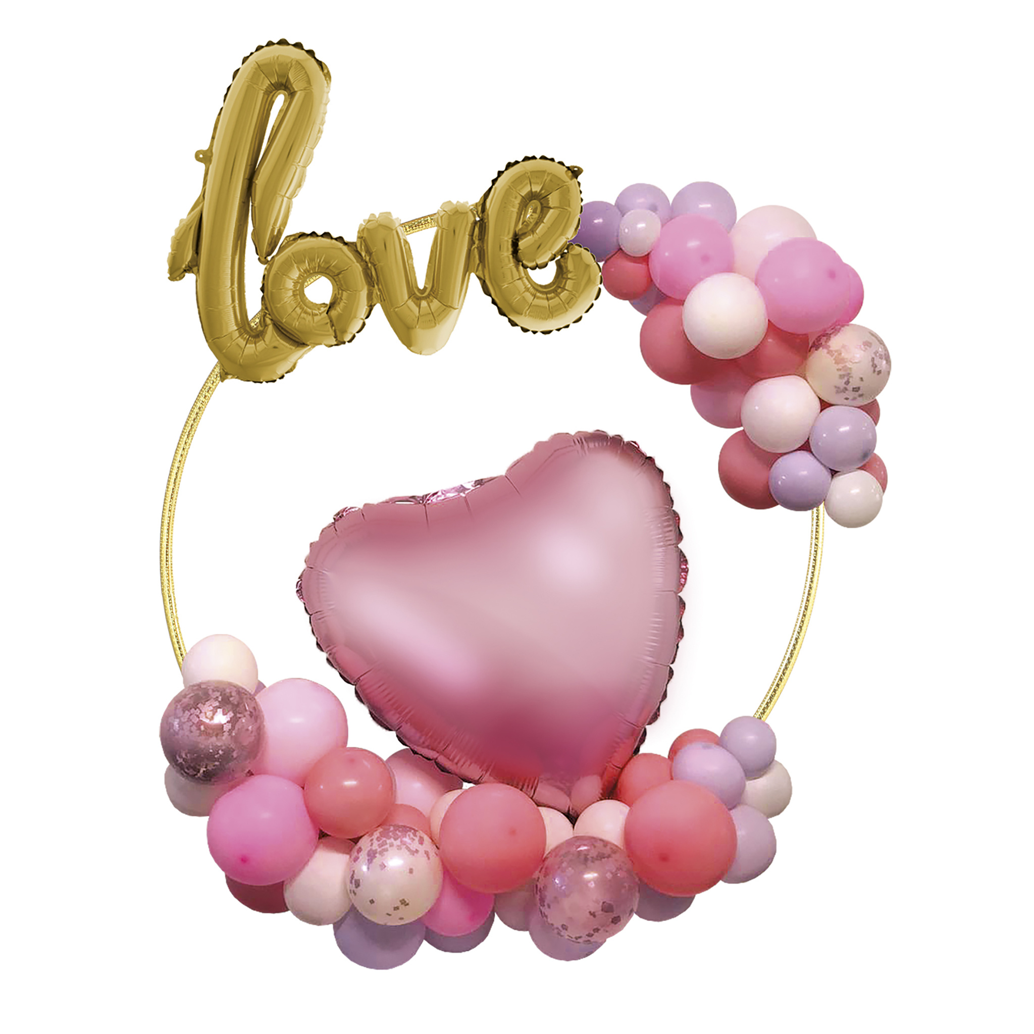 Valentijn Ballonnenring Goud (60cm) afbeelding