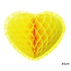 Gele Honeycomb Hart (45cm)